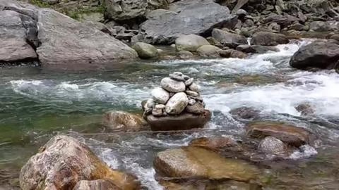 Strong Water Currents of Rimbi River | Sikkim