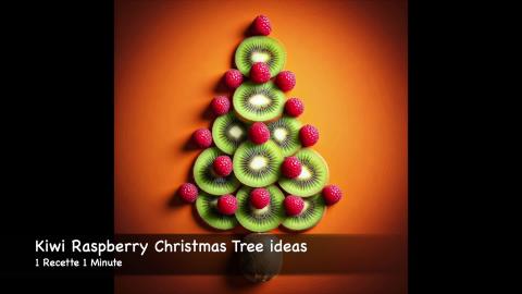 Kiwi Raspberry Christmas Tree ideas / Yummy Fruit Plate
