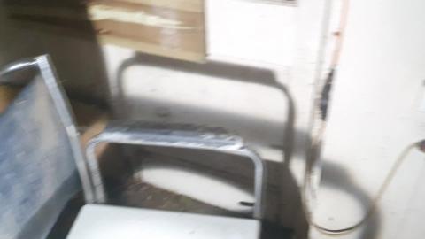 We entered abandoned home...