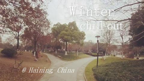Walk through a peaceful park in Haining, China (VR one ta...