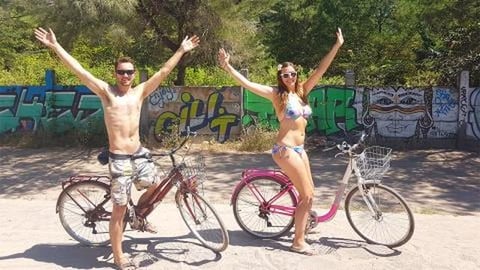 Bike Riding Around Gili Trawangan Island in Indonesia