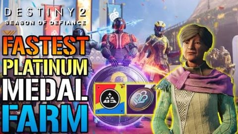 Destiny 2: Fastest Way To FARM Platinum Medals! In Guardi...