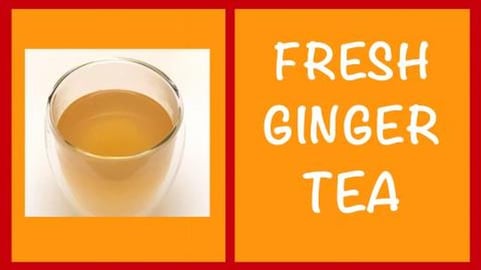 How to Make Fresh Ginger Tea  / Honey, Lemon, Root Decoct...
