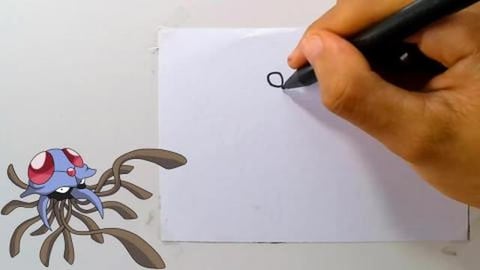 Drawing pokemon TENTACRUEL