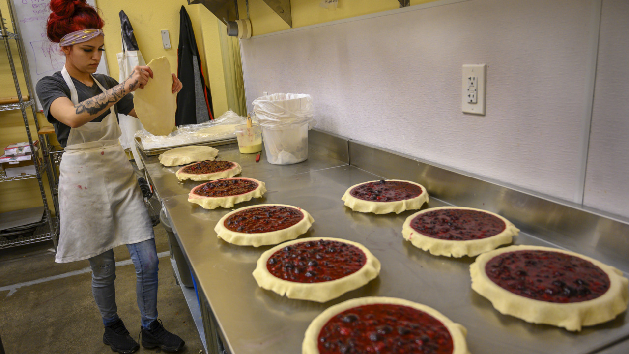 Discover Jumbleberry pie and other baked goods at Real Pie Company