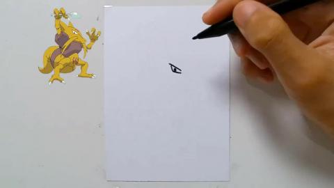 Drawing Pokemon Kadabra shorts