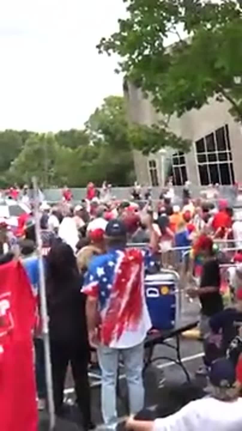 Trump Rally Attendees in Charlotte