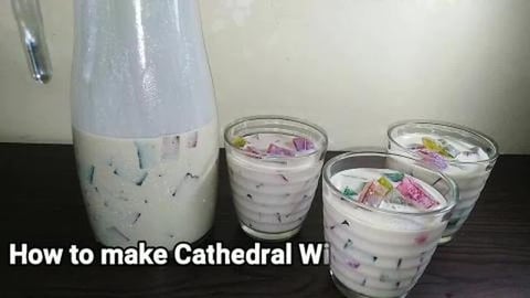 TB75 _ CATHEDRAL WINDOW JELLY DRINK