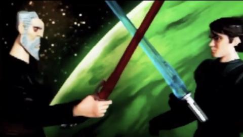 Clone Wars stopmotion ... Dooku versus Anakin 