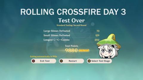 Rolling Crossfire Day 3 9880 Score 202 Combo (Genshin Imp...