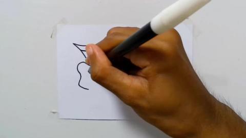 Drawing love and roll cartoon shorts