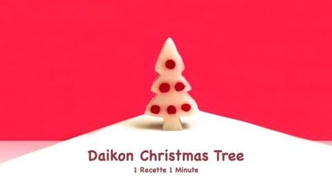 Daikon Radish Christmas Tree (shorts)