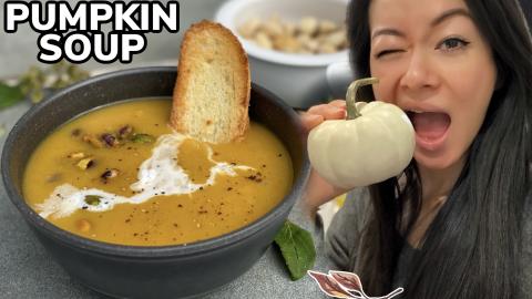 Easy Pumpkin Soup Recipe for the Fall Season! | RACK OF L...