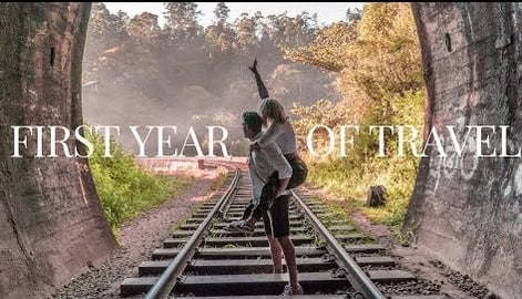 FIRST YEAR OF TRAVEL VLOGGING IN 3 MINUTES | TRAVEL MONTA...