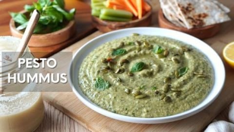 Pesto Hummus Recipe