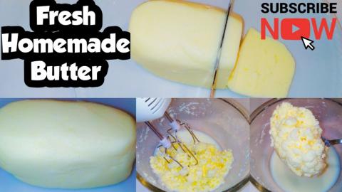 How To Make Fresh Butter Using Only 1 Ingredient