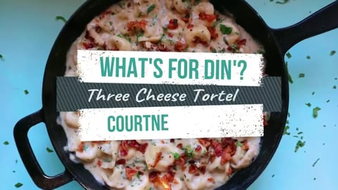 One - Pan Creamy Three Cheese Tortellini 