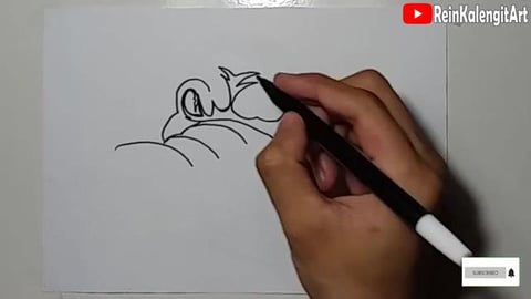 Drawing Graffiti Crocodile Character