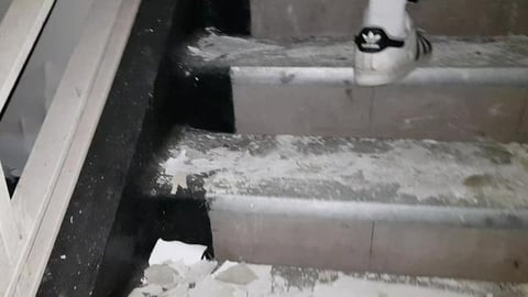 Exploring abandoned military base at night