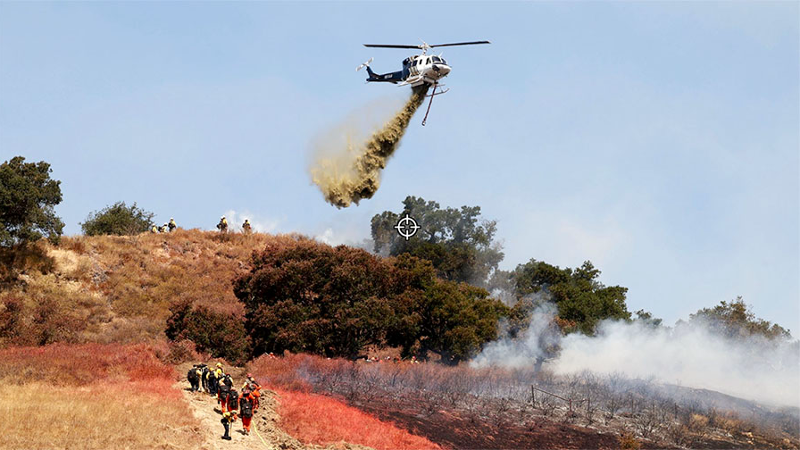 Vegetation fire burning along Highway 101 on Cuesta Grade, forcing ...