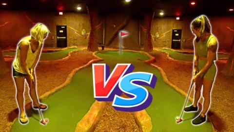2v2 Alternate Play Mini Golf Match vs My Parents! | Hole ...