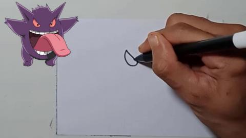 Draw pokemon gengar shorts