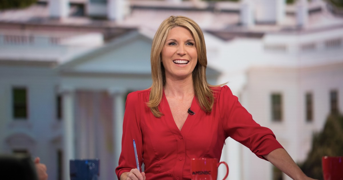 Nicolle Wallace on the set of her MSNBC program.
