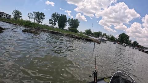 Entering a busy Marine With inflatable Boat