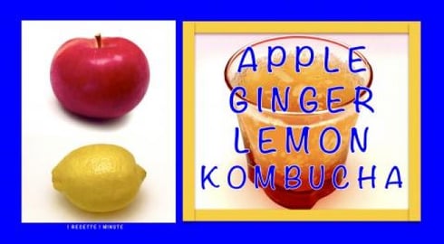 Apple Ginger Lemon Kombucha Recipe / Healthy, Sparkling &...