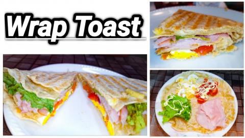 Make These Easy Wrap Toast For Lunch. Easy Sandwich At Ho...