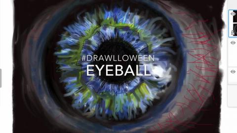Drawlloween Speed Challenge: Eyeball