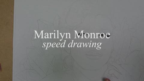 MARILYN MONROE -Traditional Drawing- SPEED ART 