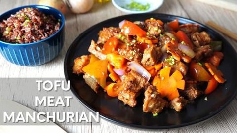Tofu Manchurian Recipe | Tofu Meat Manchurian Recipe