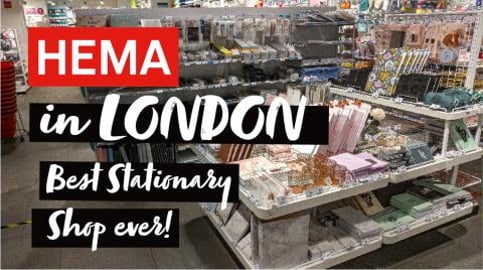 HEMA in LONDON! BEST STATIONARY SHOP EVER !