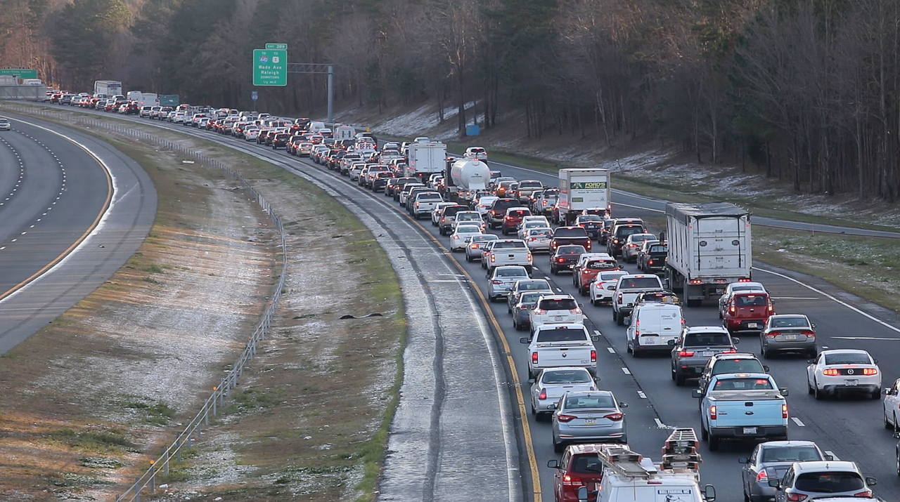NC weather Black ice after snow makes commute dangerous Raleigh News