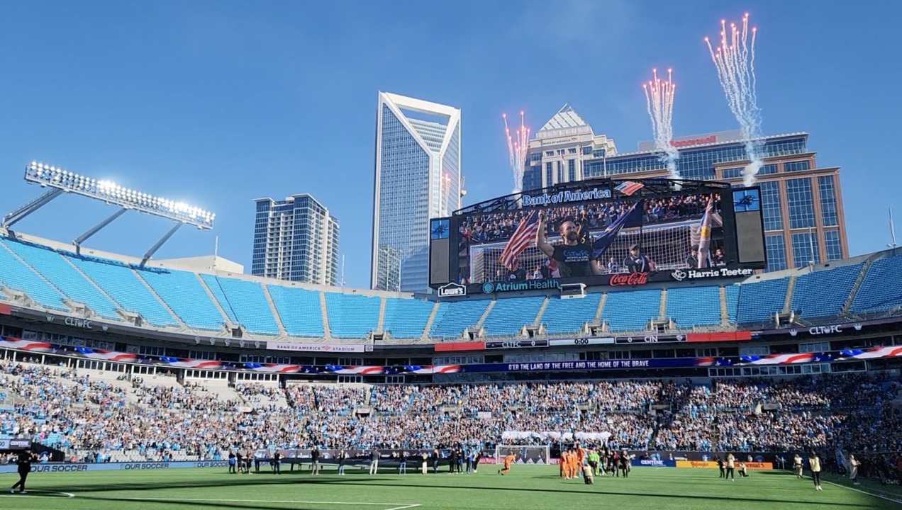 History of Bank of America Stadium in Charlotte NC: timeline