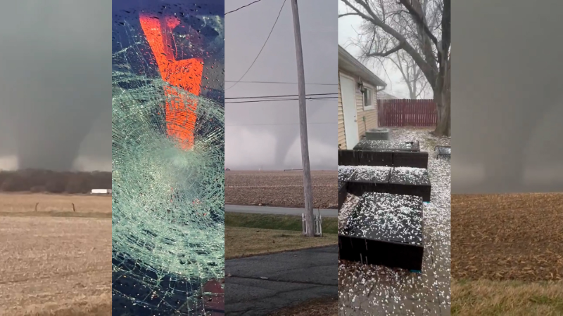 Tornadoes and hail wreak havoc across Illinois | AccuWeather