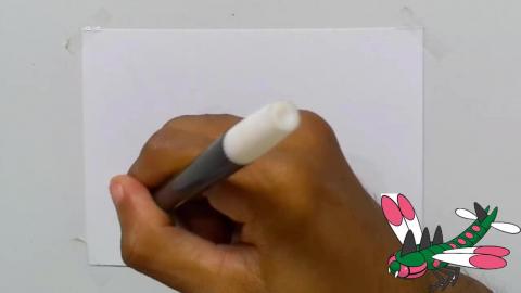 Drawing pokemon yanmega