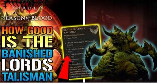 Diablo 4: "Banished Lord's Talisman" Unique Amulet! How G...