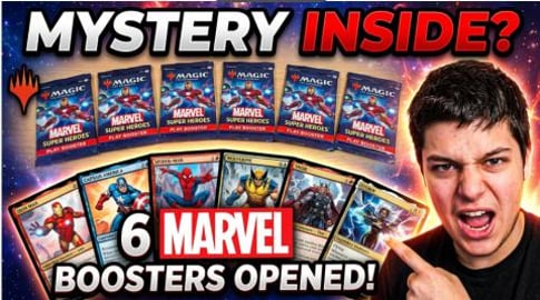 MTG Opening 6 Marvel Super Heroes Booster Packs!