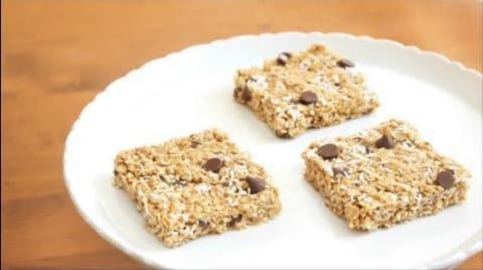 No Bake Coconut Oatmeal Bars | 5 ingredients