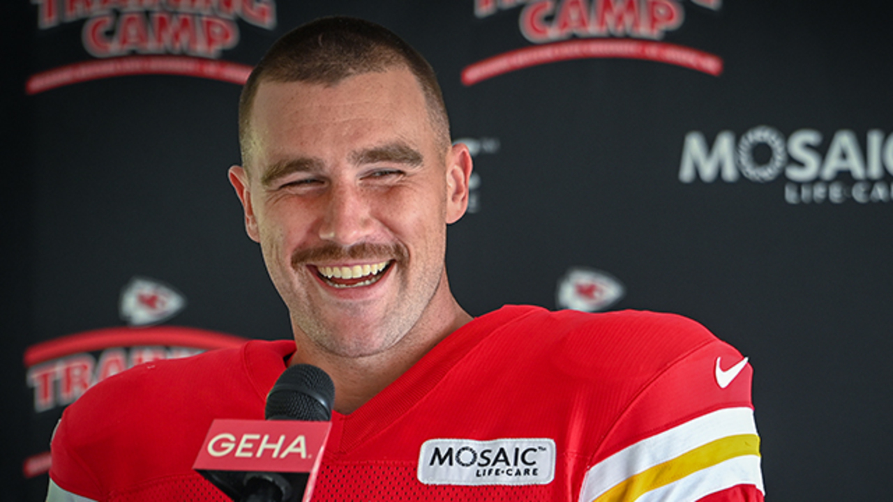 Hear the story behind Kansas City Chiefs' Travis Kelce's new mustache