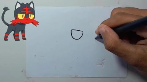 Drawing pokemon litten shorts