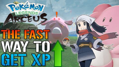 Pokemon Legends Arceus: The Fast & EASY Way To Get XP! MA...