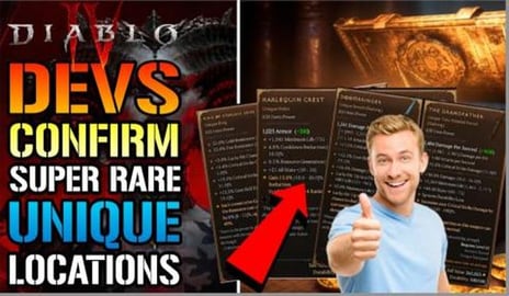 Diablo 4: Devs Confirms ALL Super Rare UNIQUE Drop Locati...