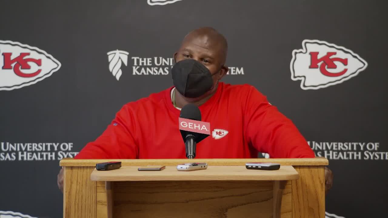 Chiefs' OC Eric Bienemy bats away rumors, previews game against Ravens