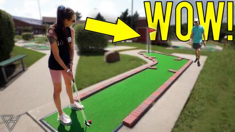 Surprisingly Hard and Bizzare Mini Golf Course! - Epic Ho...