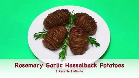 Rosemary Garlic Hasselback Potatoes (shorts) 