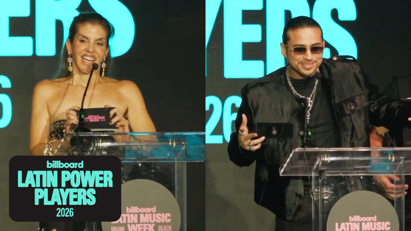 billboard.com - Stefanie Tanaka - JOP From Fuerza Regida Accepts the Publisher of the Year Award for Street Mob | Latin Music Power Players 2026