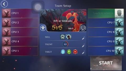 Heroes of order and chaos bot 5v5 Tryptic